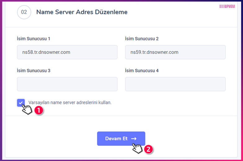 Emlak Sitesi Açmak - Name Server Düzenleme